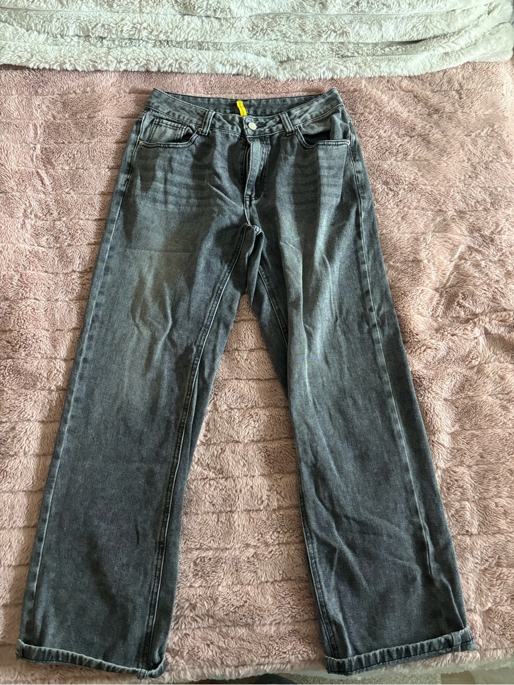 Women’s Black Wash Jeans Lowrise- Classic Straight Fit - Picture 2 of 3